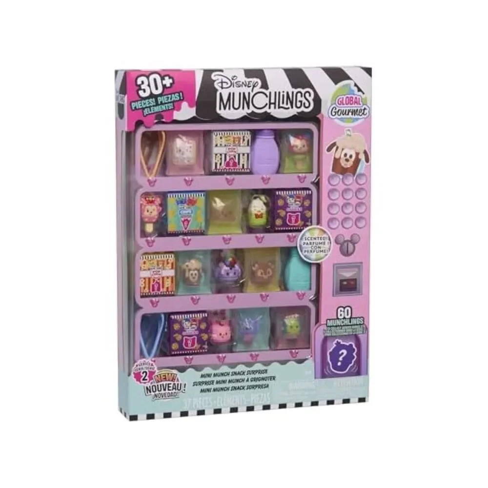 Disney Munchlings Mini Munch Snack Surprise, Collectible Munchlings Figures